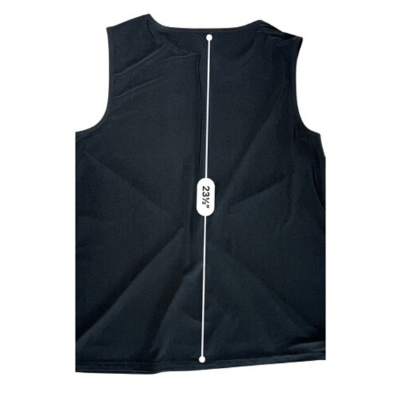 Anne Klein Sleeveless Black Embellished Ruched Blouse Top XL Business Casual NWT - Picture 7 of 10